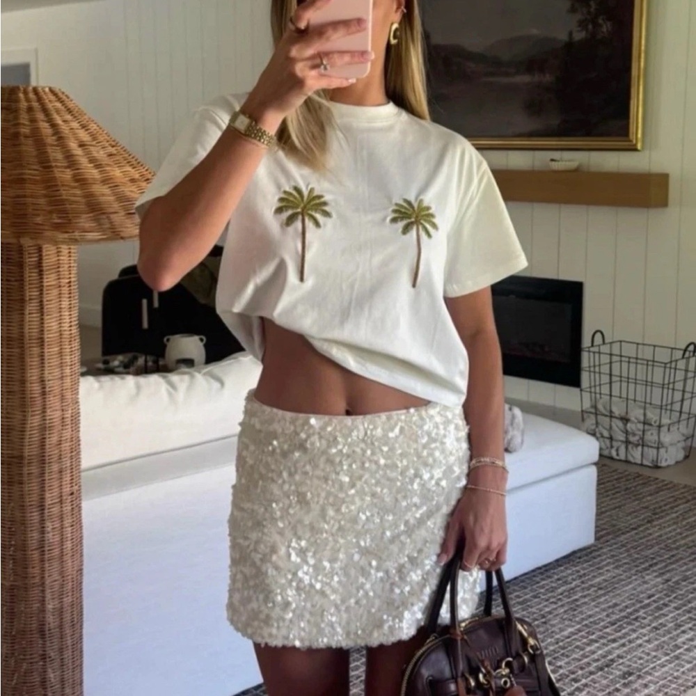 Zara Sequin Mini Skirt 2488/004/712